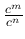 $\frac{c^{m}}{c^{n}}$