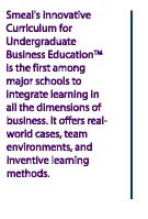 Curriculum for Undergraduate Business Education.