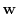 $\mathbf {w}$