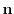 $\mathbf{n}$