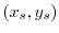 $(x_s, y_s)$